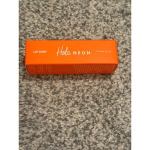 Hola Neon Lipstick Call Me Orange Red Cruelty Free Vegan 3.5g New in Box